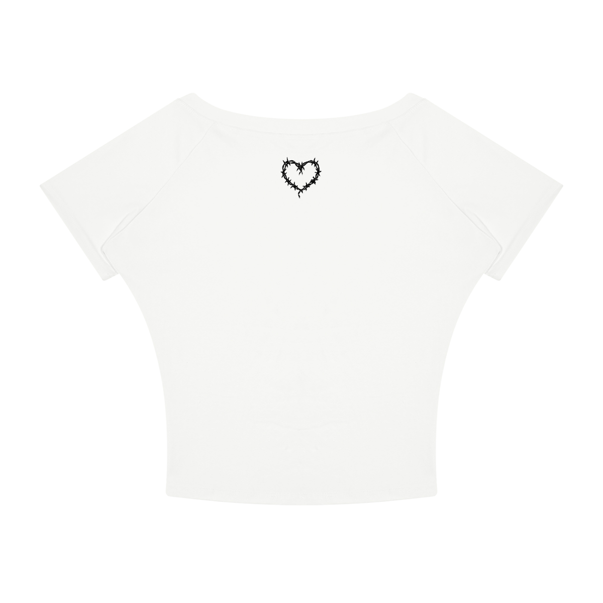 Single, Not Available White Boatneck