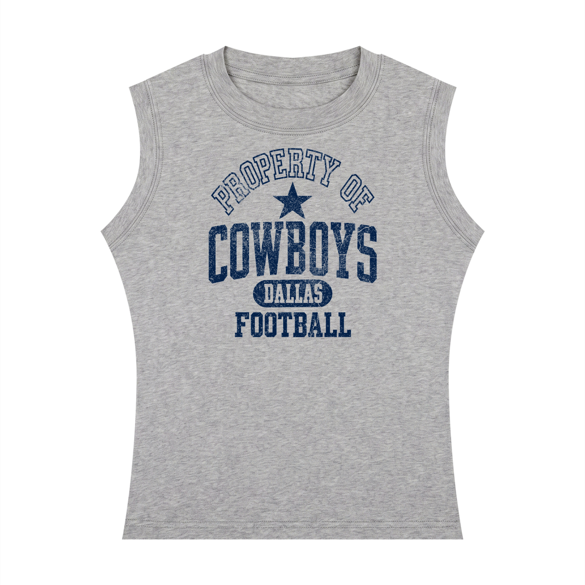 Cowboys Football Women's Crewneck Tank Top