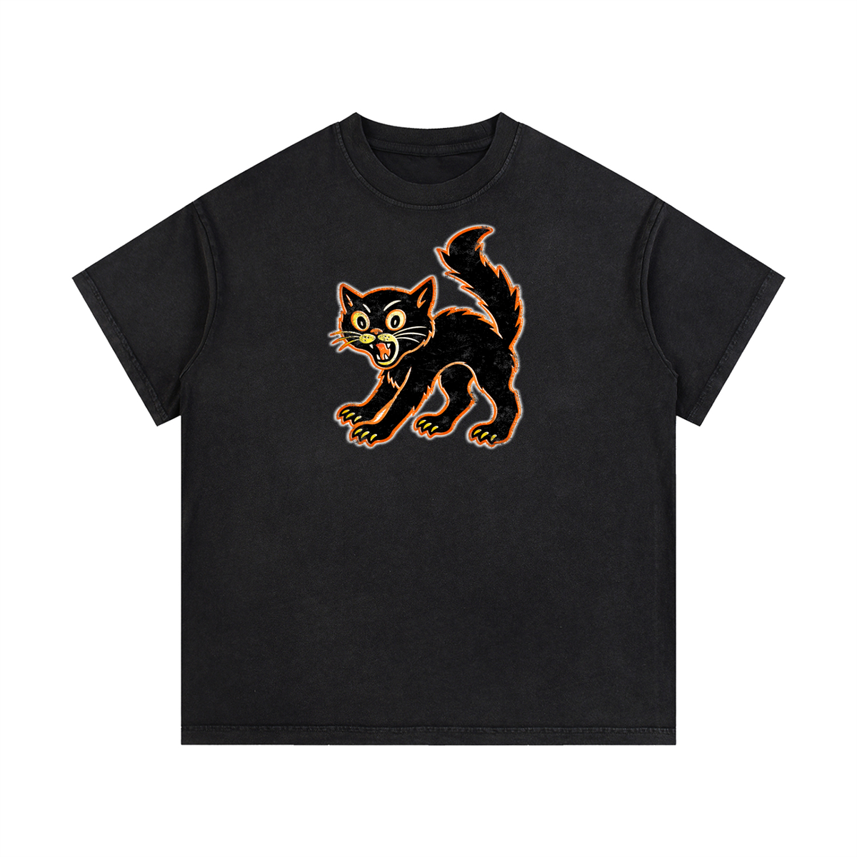 Black Cat Washed Tee