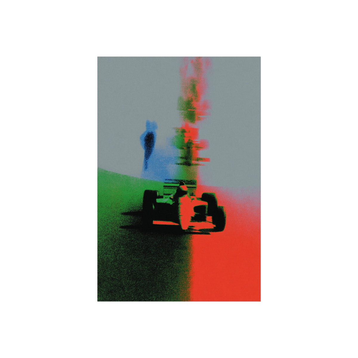 Abstract Velocity Study no.2 Matte Wall Art