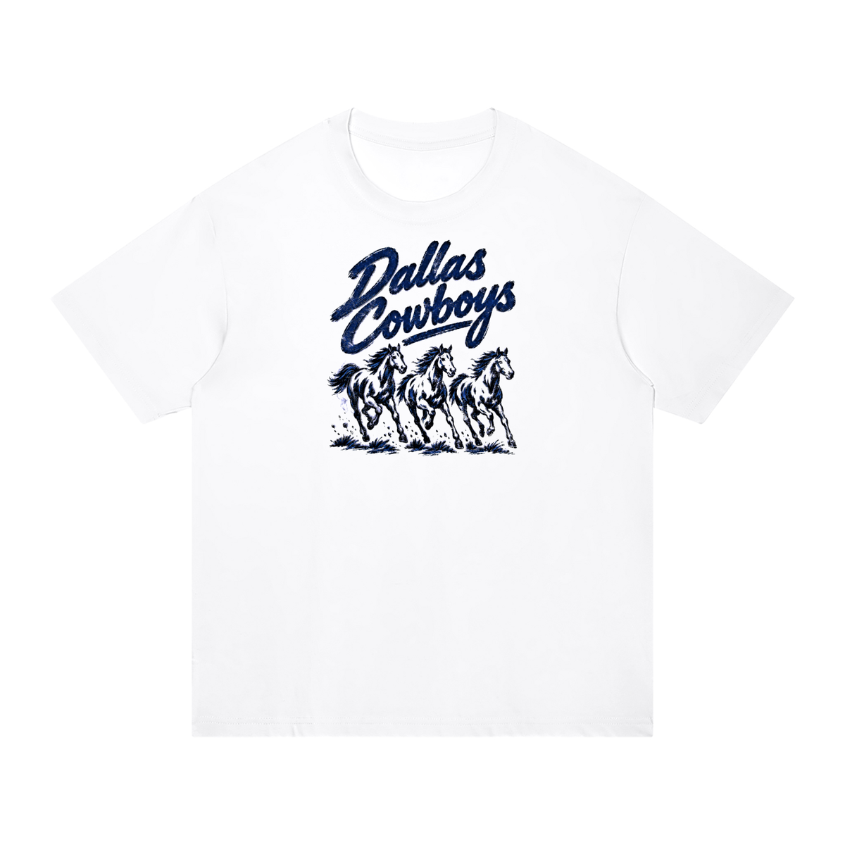 Wild Mustangs Unisex Regular Fit Cotton T-Shirt