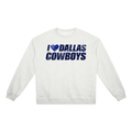 I <3 Dallas Cowboys Unisex Heavyweight Crewneck Sweatshirt
