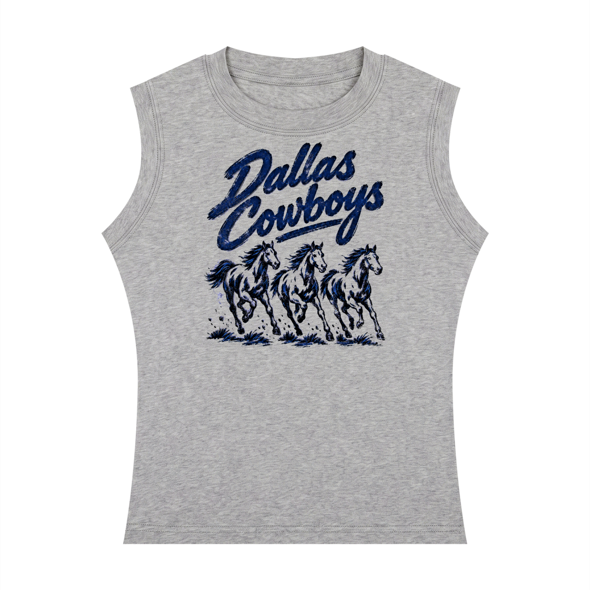 Wild Mustangs Women's Crewneck Tank Top