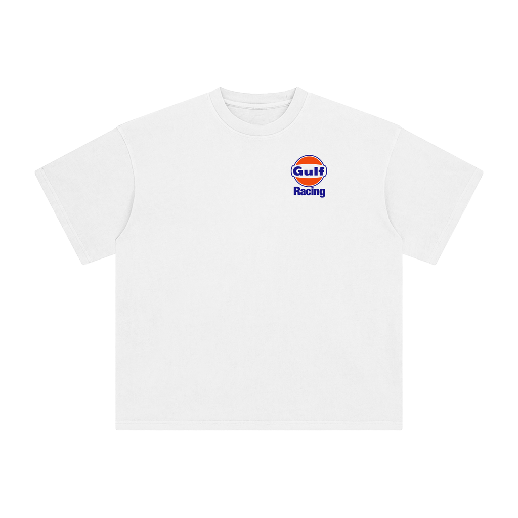 Gulf Racing No. 7 Replica — Enzyme-Washed Tee