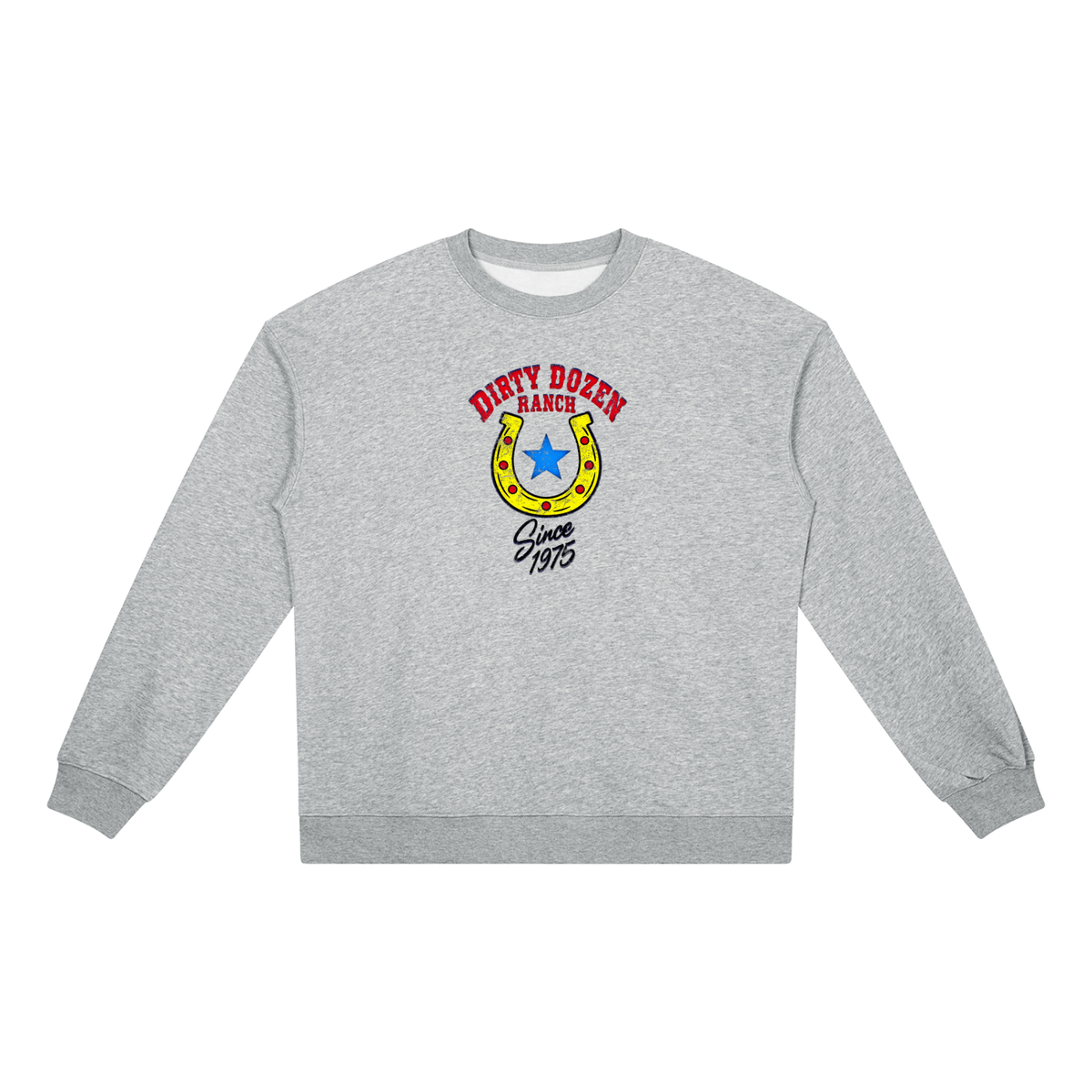 Dirty Dozen Ranch Est 75 Unisex Heavyweight Crewneck Sweatshirt