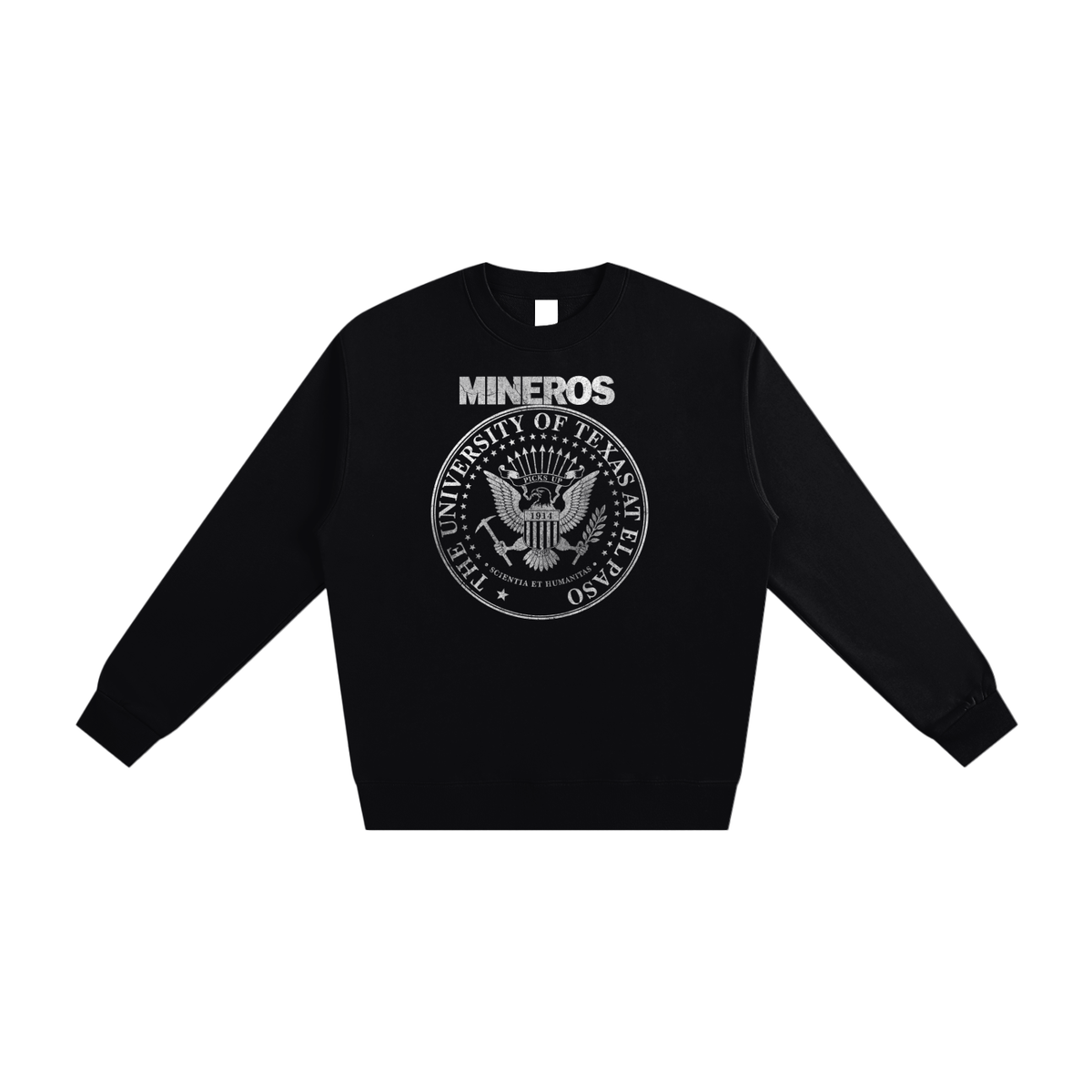 Mineros Collegiate Seal Oversized Crewneck