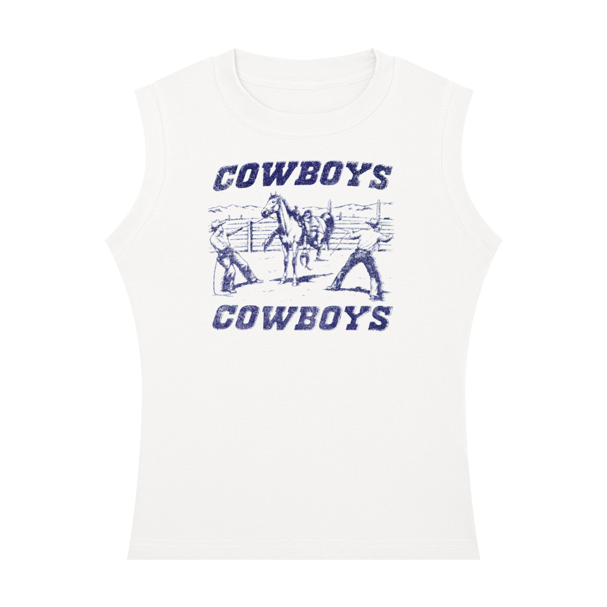 Bronco Bustin' Women's Crewneck Tank Top