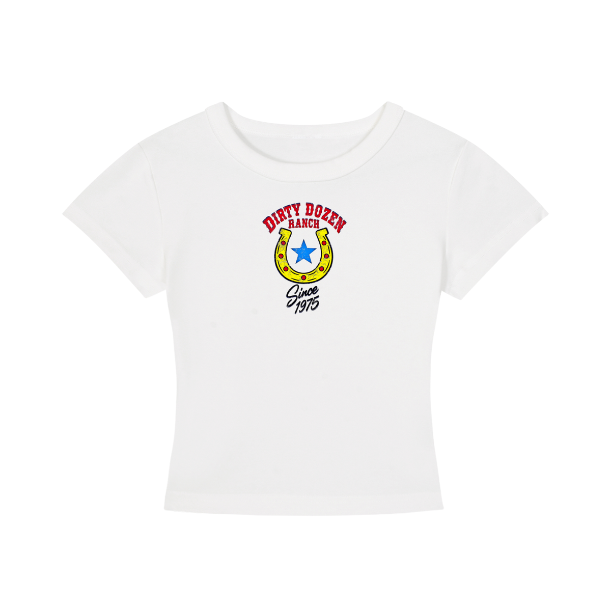 Dirty Dozen Ranch Est 75 Women's Cropped T-Shirt