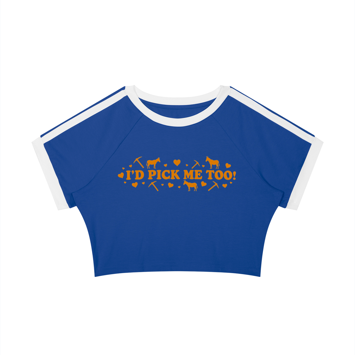 UTEP I’d Pick Me Too Women’s Raglan Crop Tee