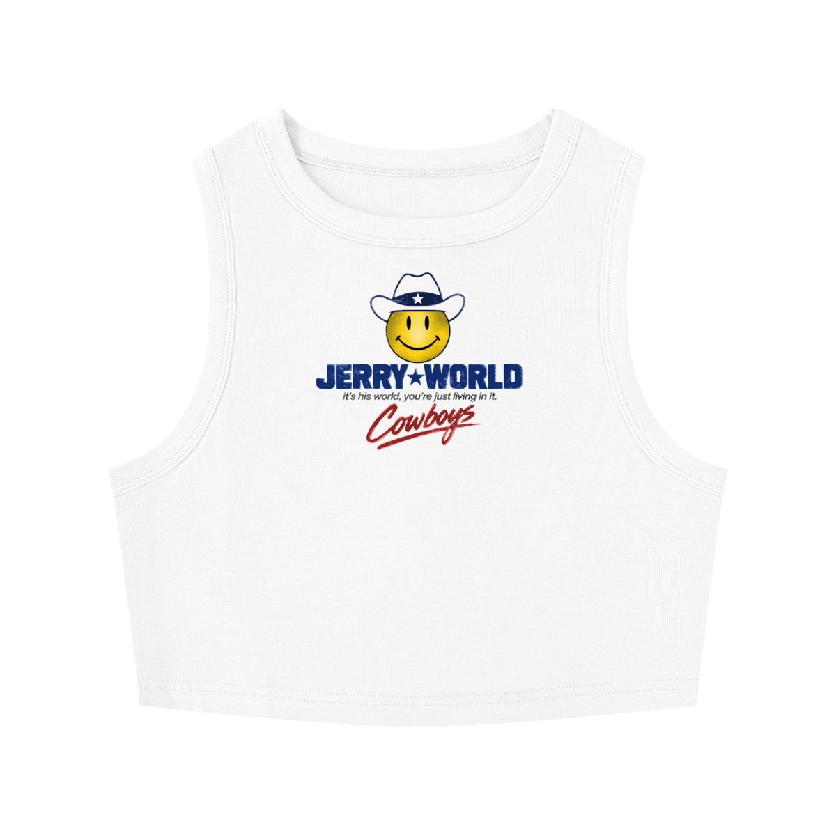 Jerry World Women's Tight Crewneck Crop Tank Top