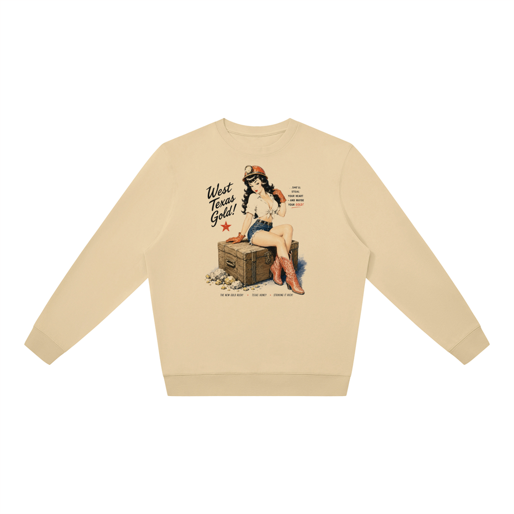 West Texas Gold Pin-Up Oversized Crewneck