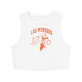 Los Mineros Mascot  Fitted Crop Tank