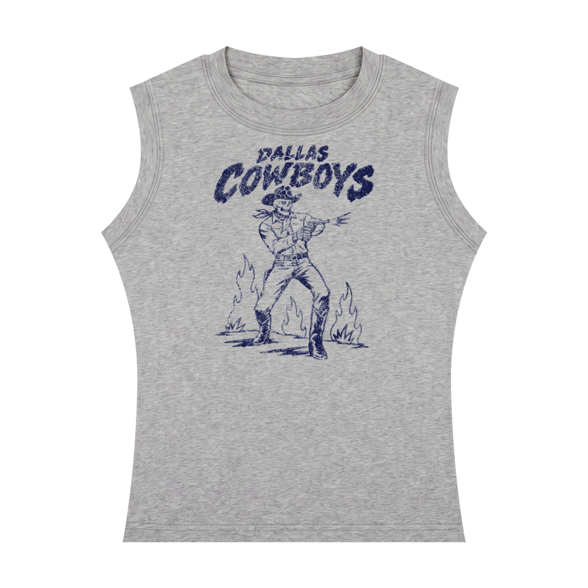Welcome to the big D Women's Crewneck Tank Top