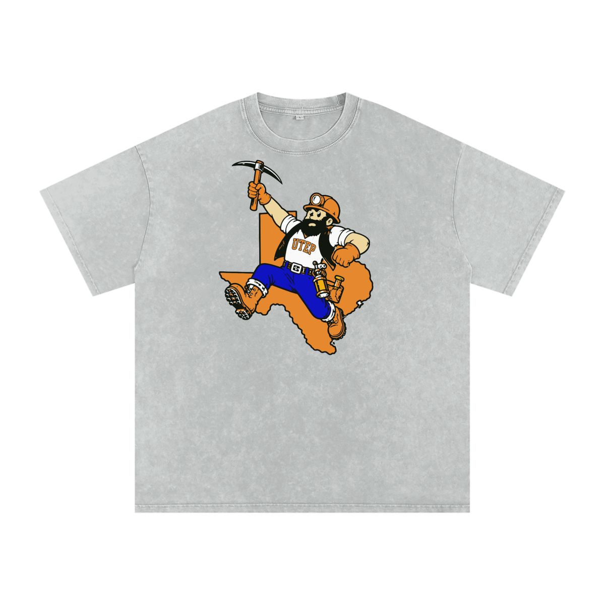 UTEP Heritage Miner Snow-Wash Oversized Tee