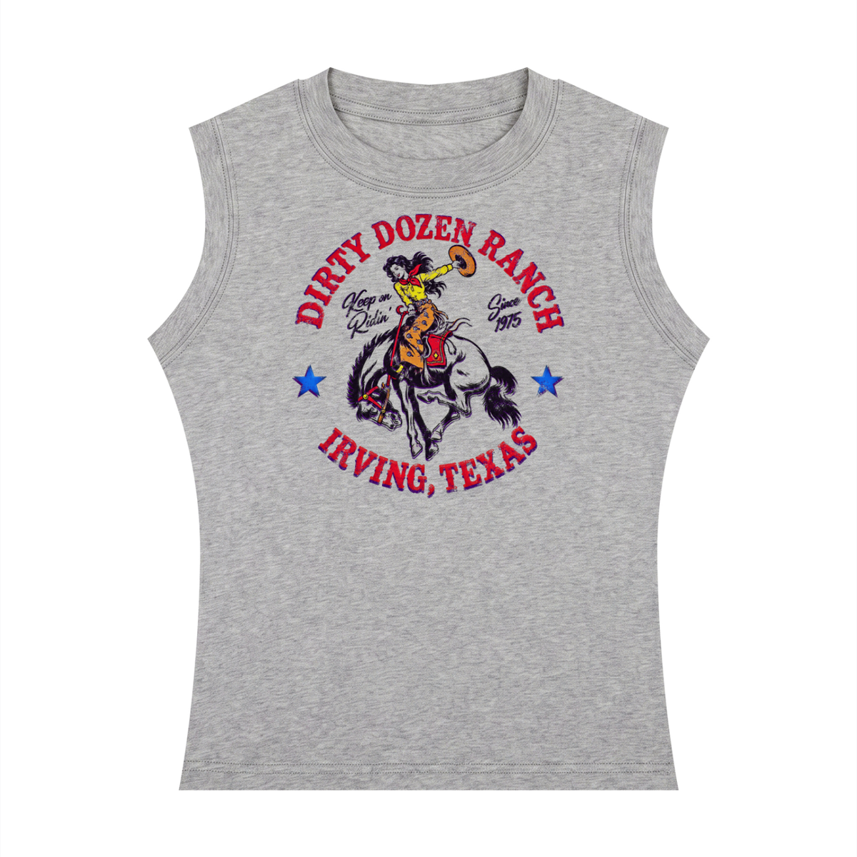 Dirty Dozen Ranch Est 75 Women's Crewneck Tank Top