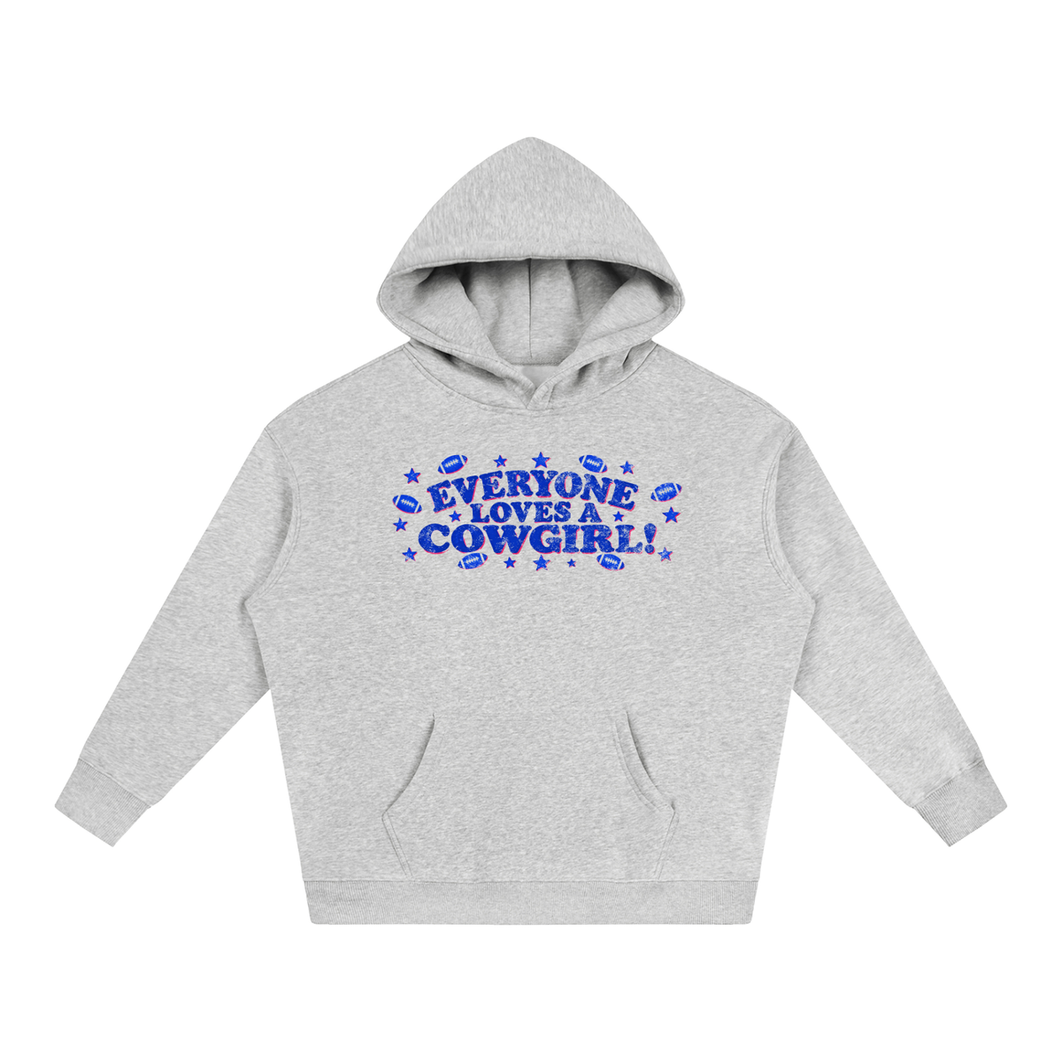 Everyone loves a cowgirl Oversize Fleeced Hoodie