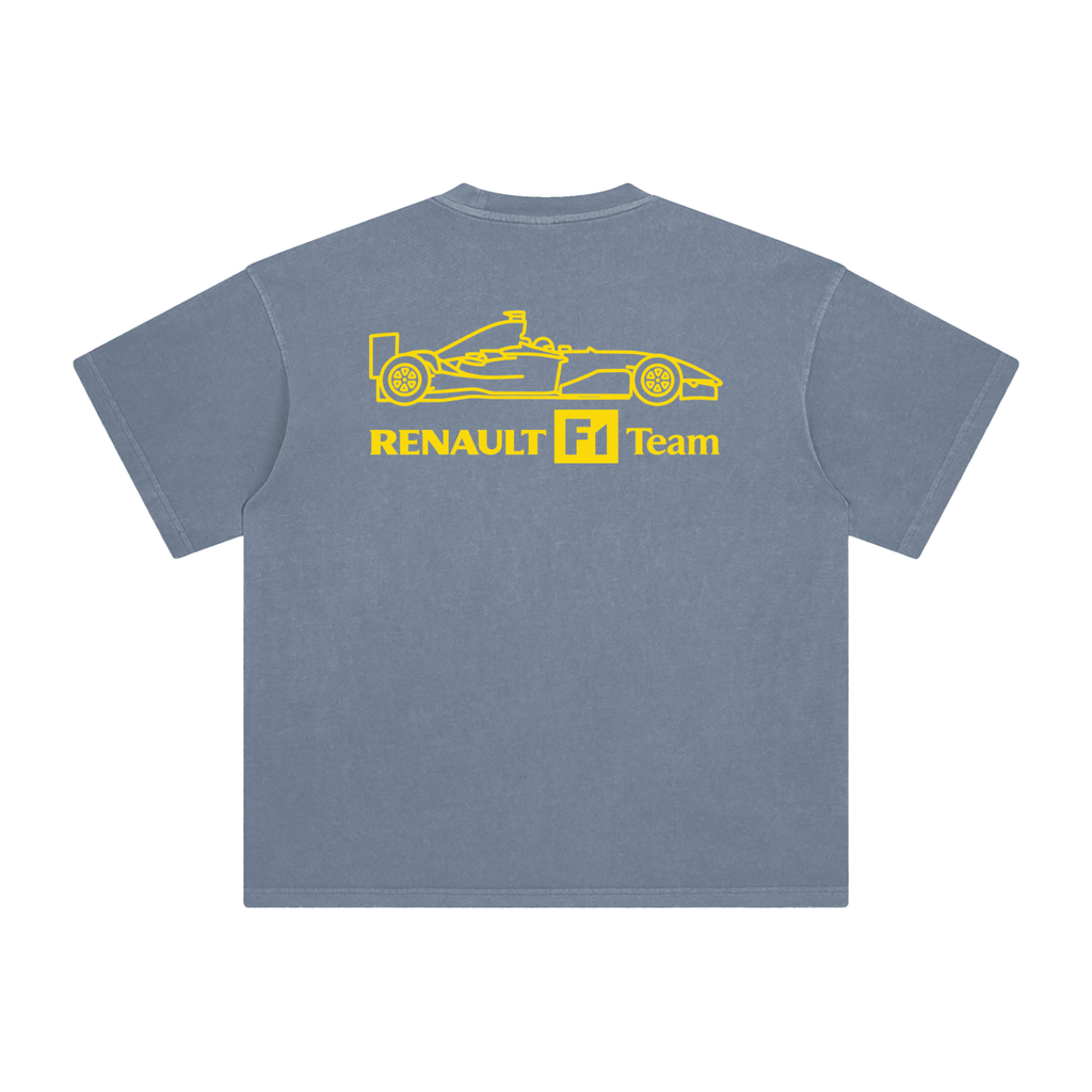 Renault F1 Linework Replica — Enzyme-Washed Tee