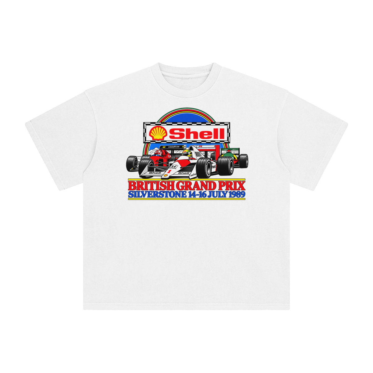 British Grand Prix 1989 Replica — Enzyme-Washed Tee