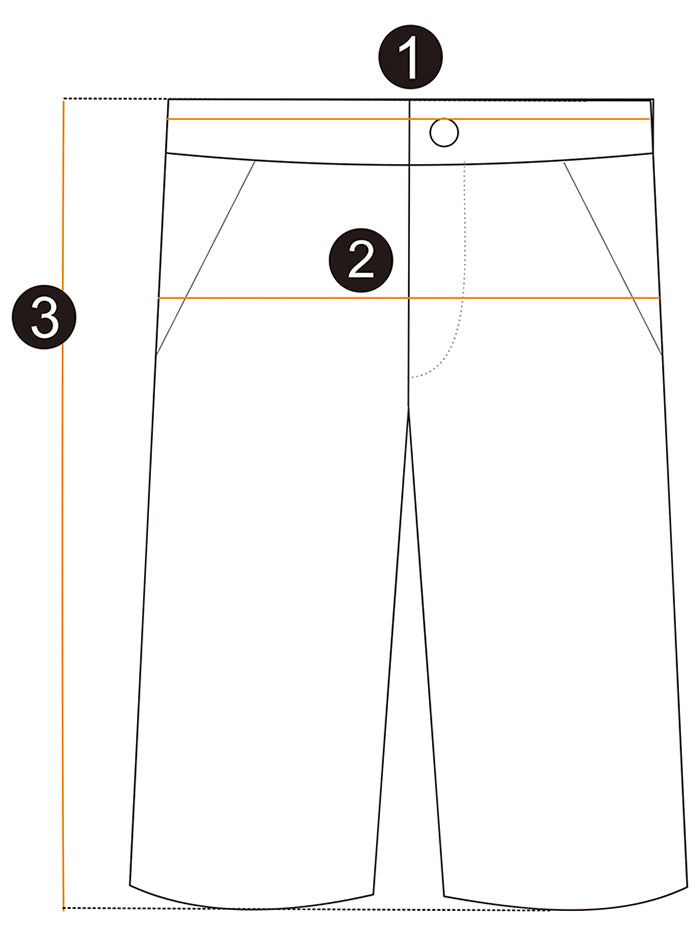 Elastic Waist Shorts — supplier size guide