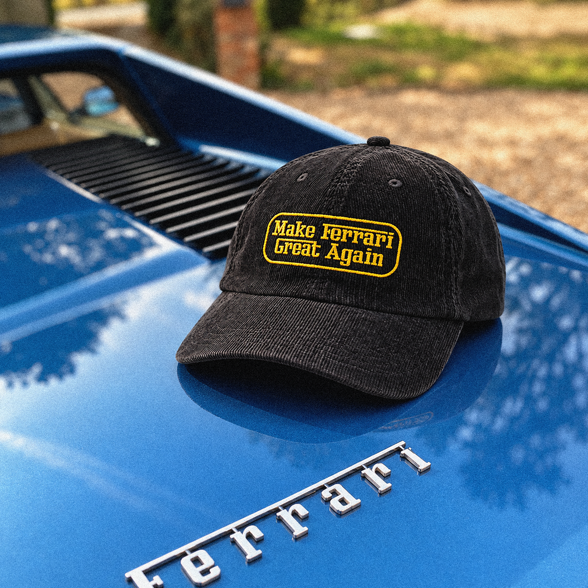 Make Ferrari Great Again MFGA Vintage Corduroy Cap