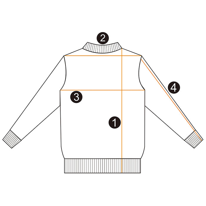 SGS Collared Sweatshirt — supplier size guide