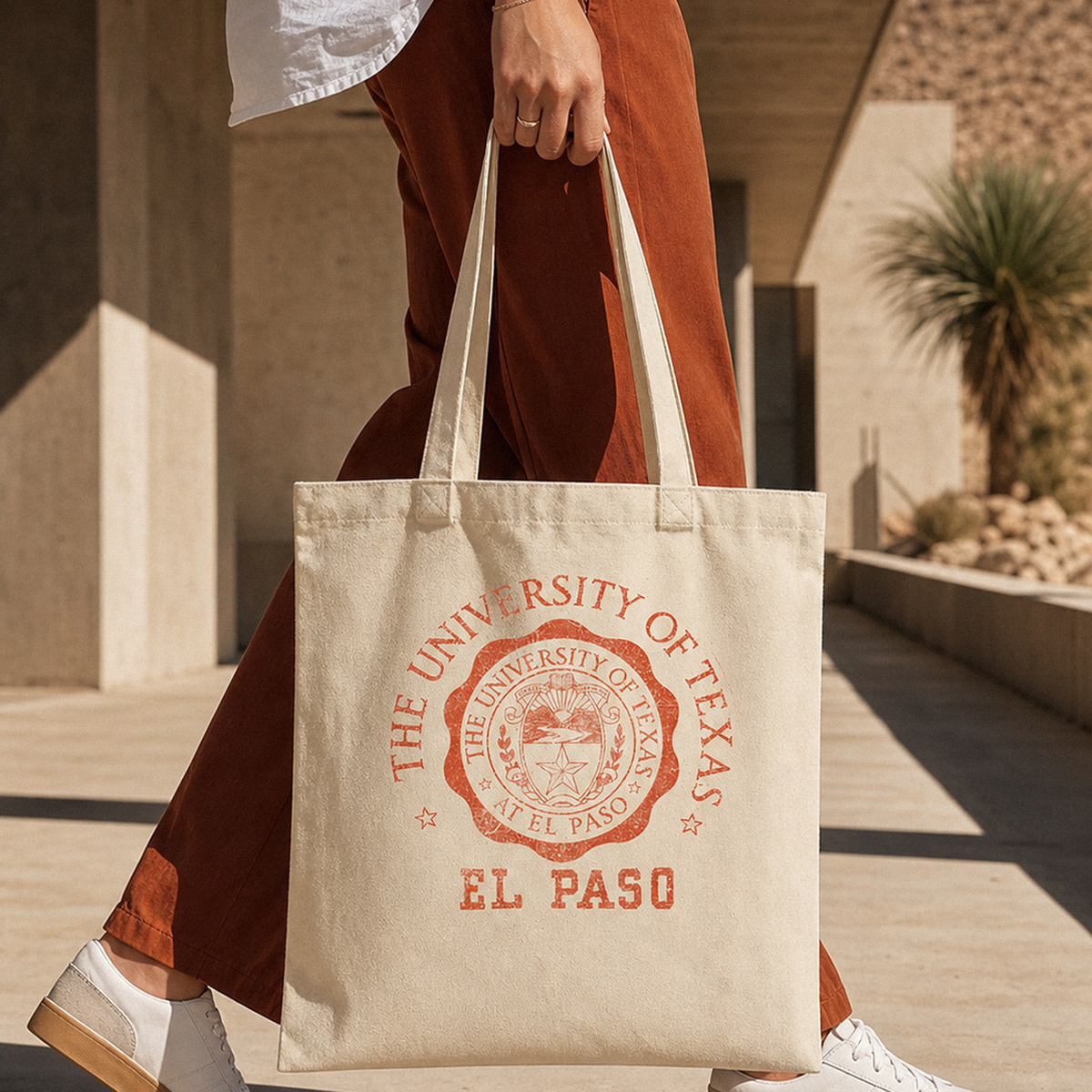 UTEP Vintage Medallion Tote Bag