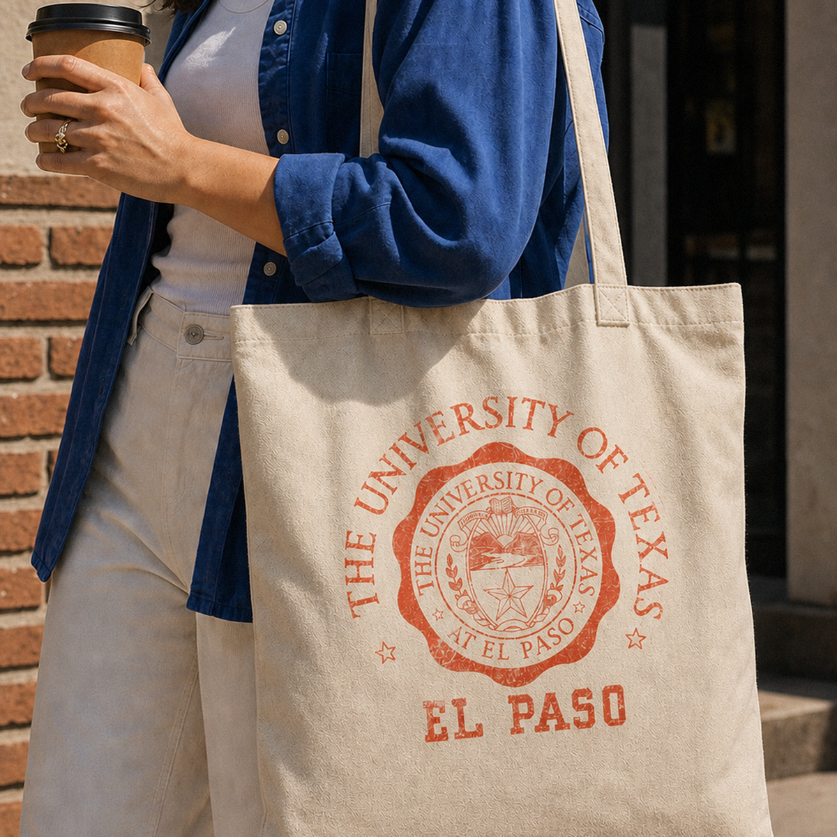 UTEP Vintage Medallion Tote Bag