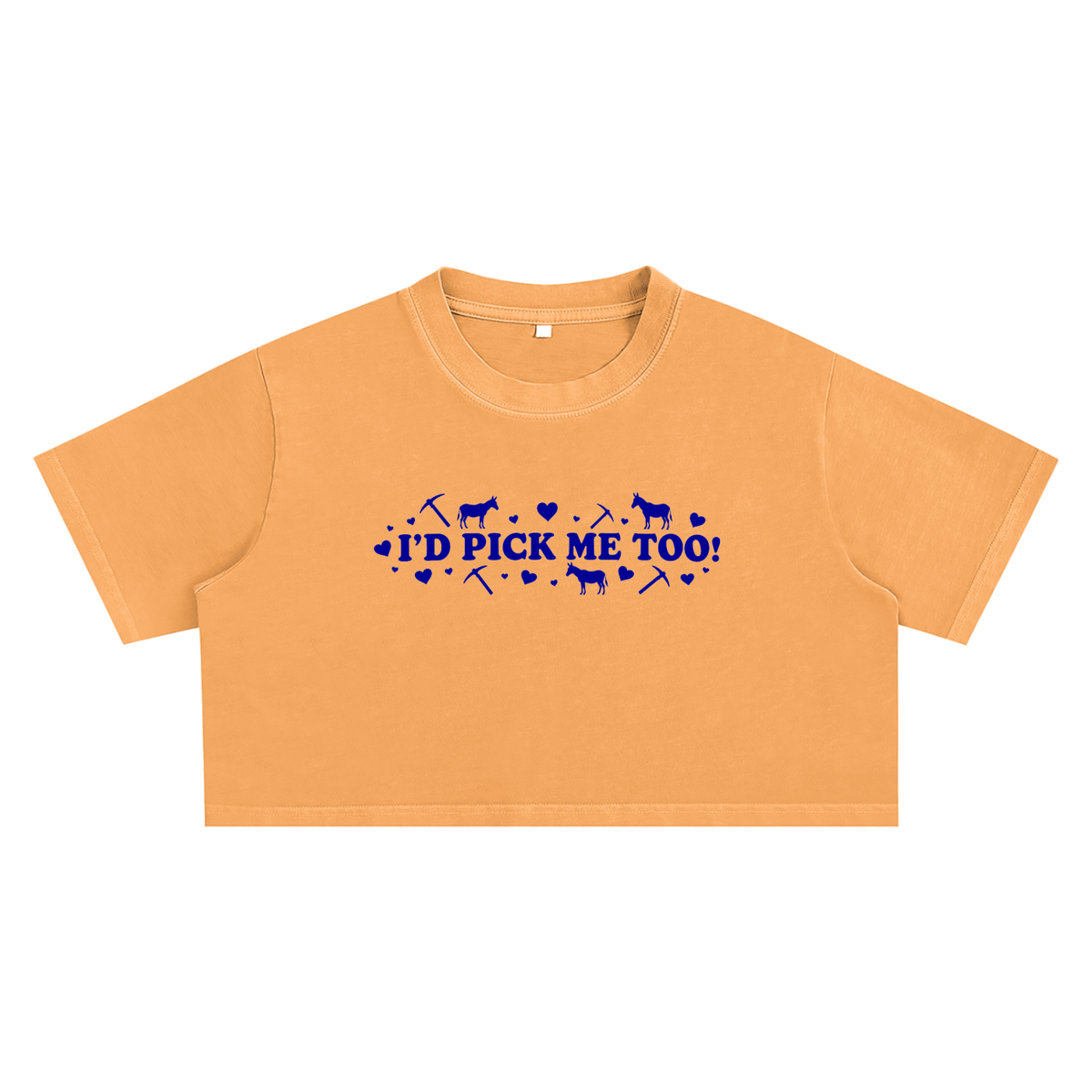 UTEP I’d Pick Me Too Snow-Wash Crop Tee