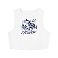 King of the Rodeo Women's Tight Crewneck Crop Tank Top