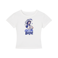 Get 'em boys! Women's Cropped T-Shirt