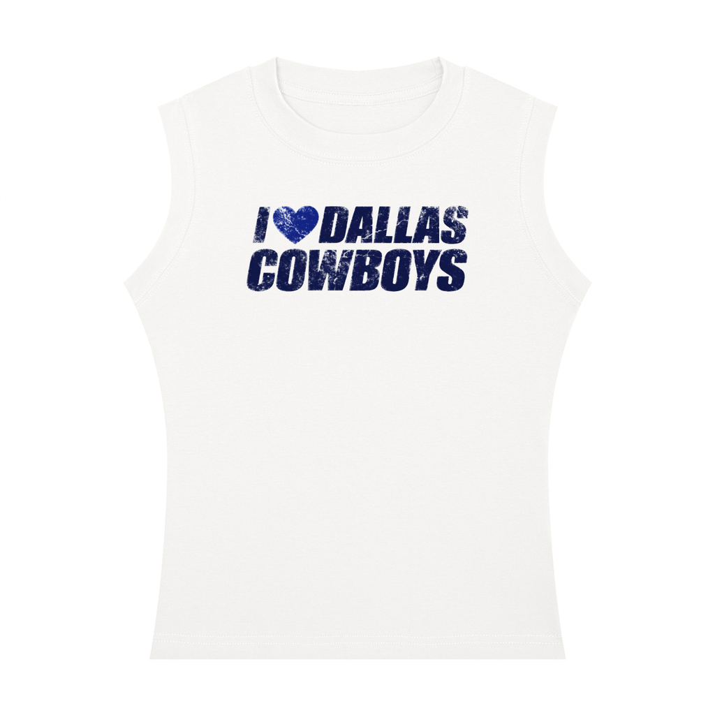 I <3 Dallas Cowboys Women's Crewneck Tank Top