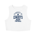 Cowboys Football Women's Tight Crewneck Crop Tank Top