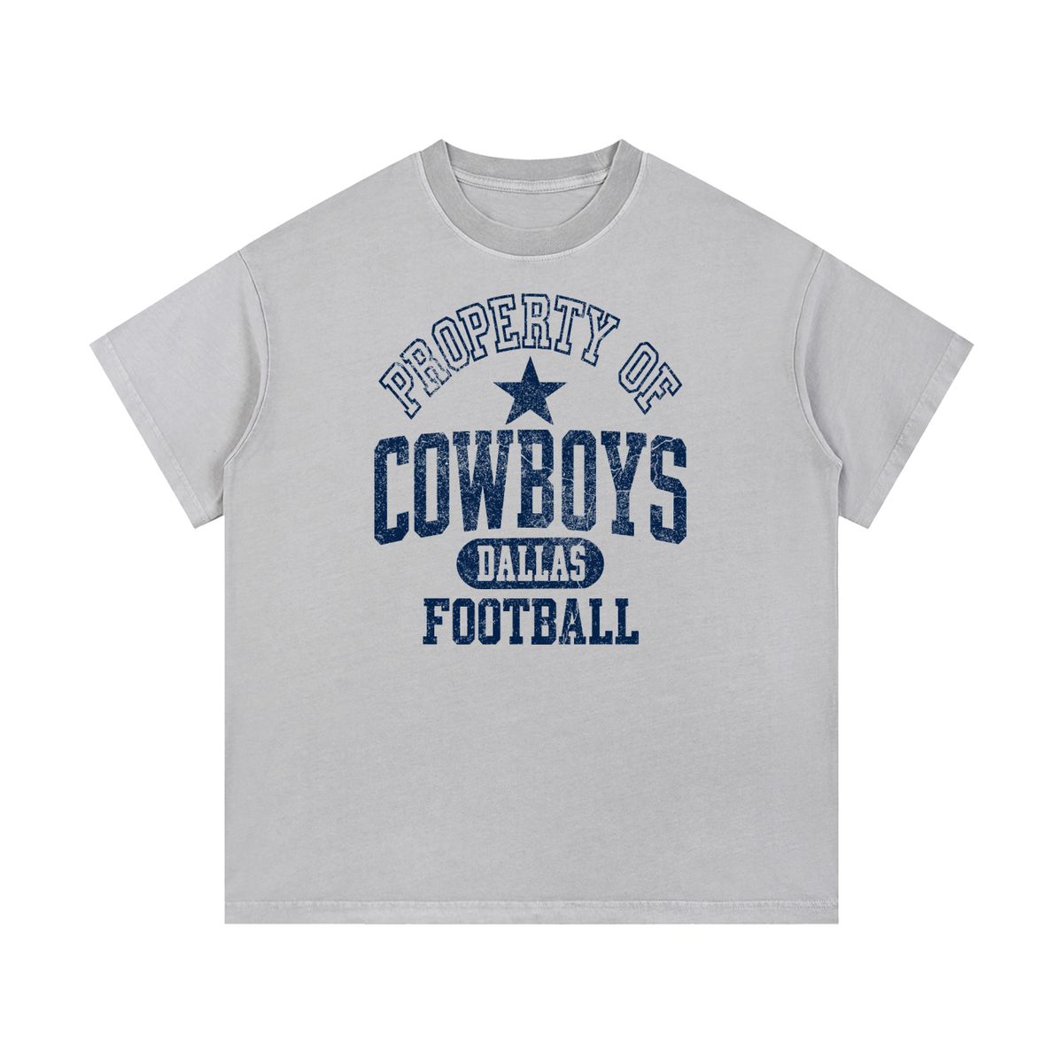 Cowboys Football Vintage Wash Cotton T-Shirt