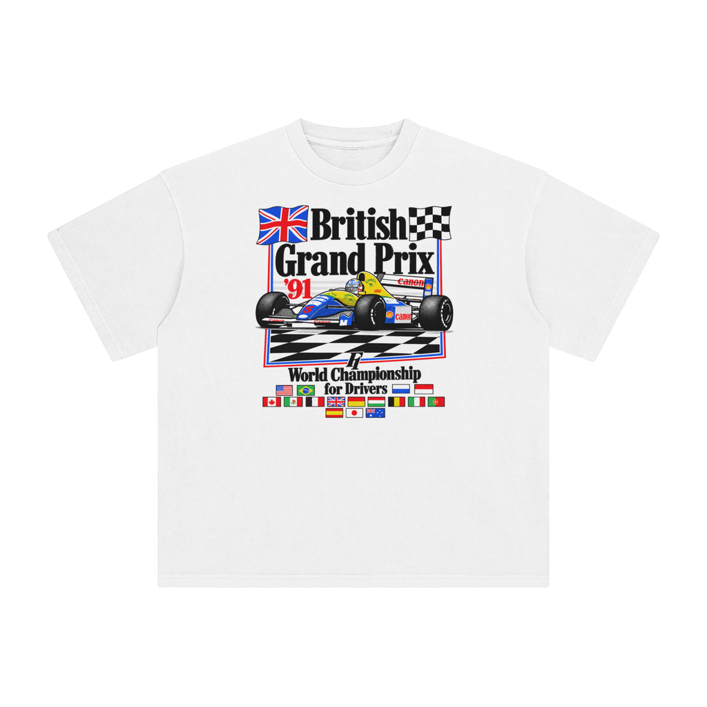 British Grand Prix 1991 Replica — Enzyme-Washed Tee