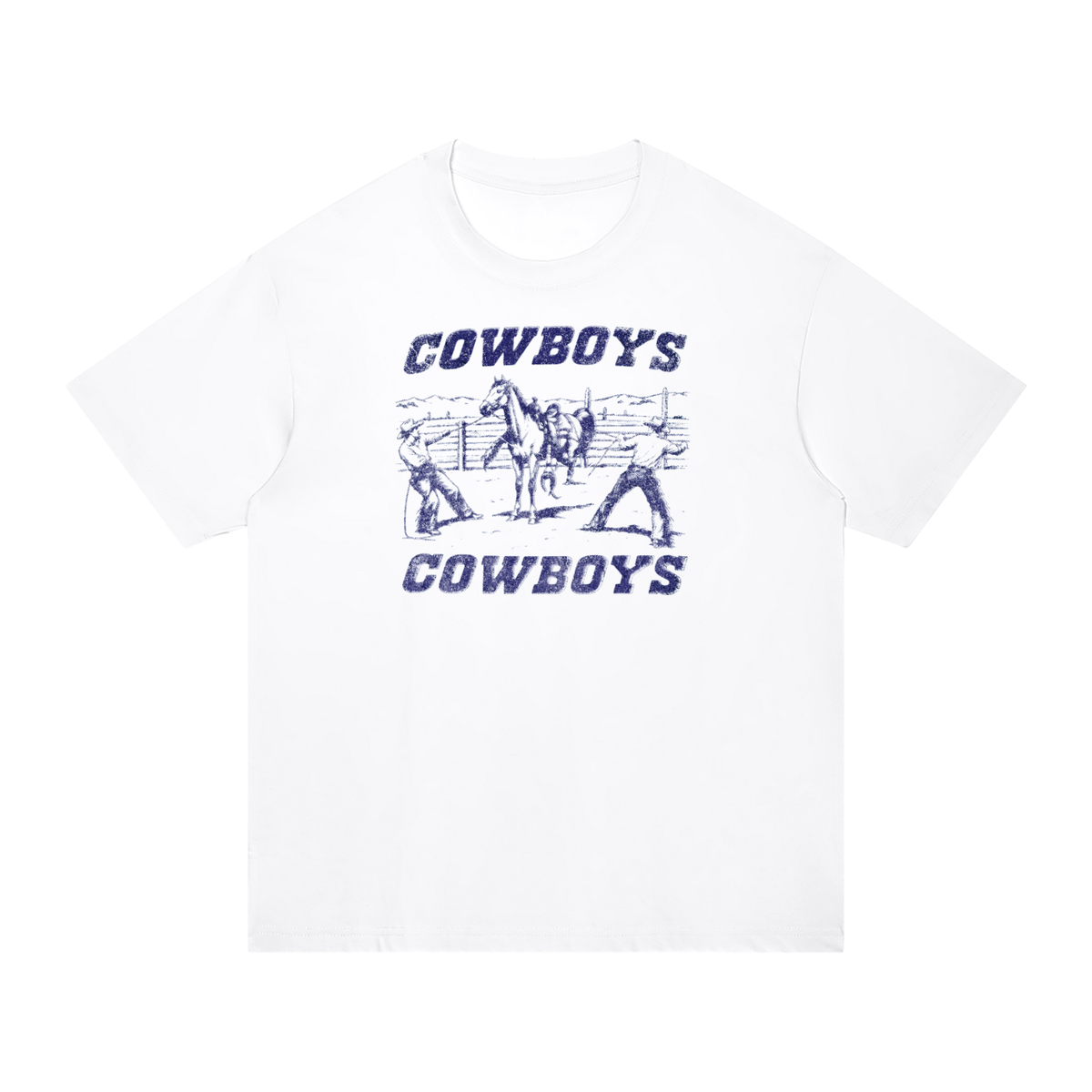 Bronco Bustin' Unisex Regular Fit Cotton T-Shirt