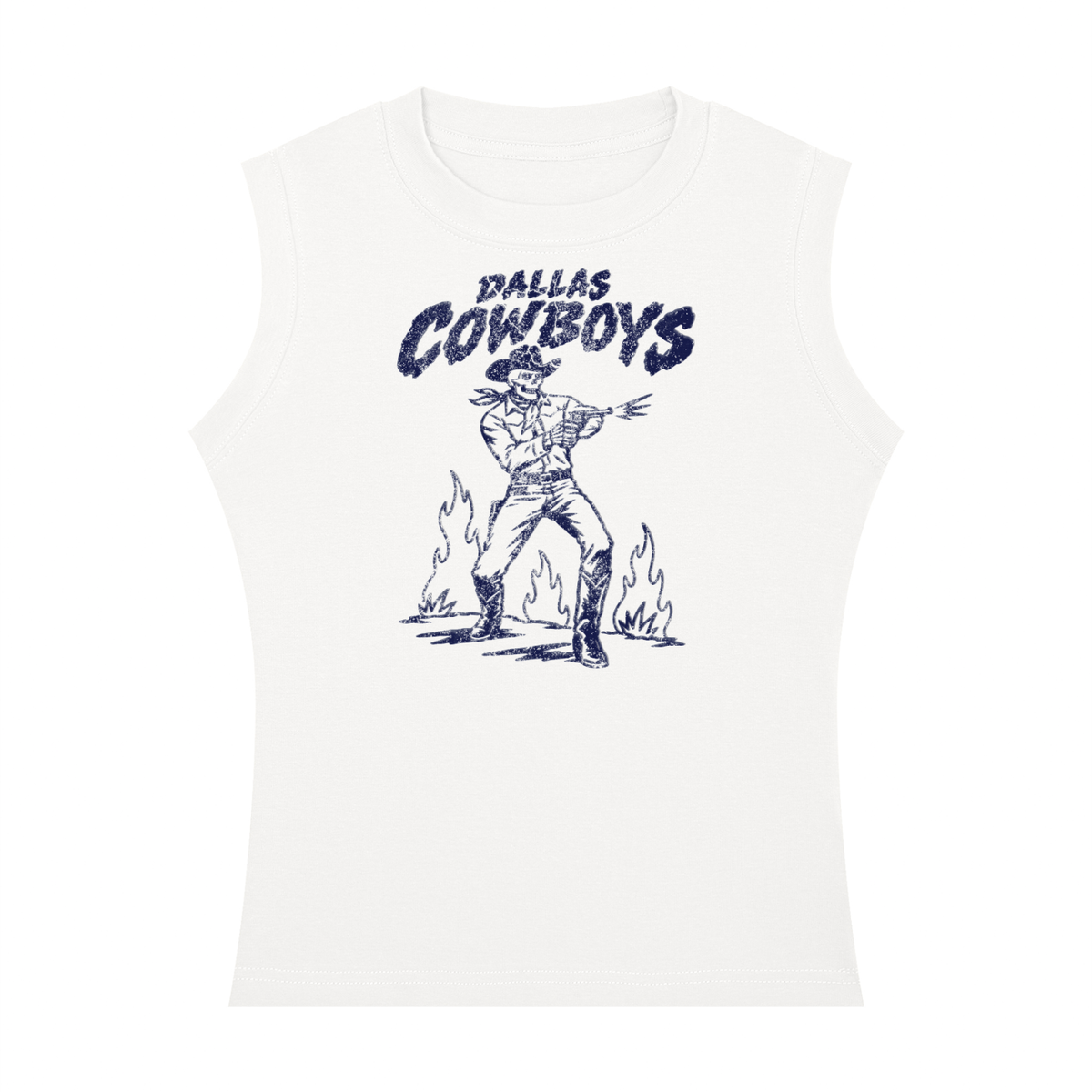 Welcome to the big D Women's Crewneck Tank Top