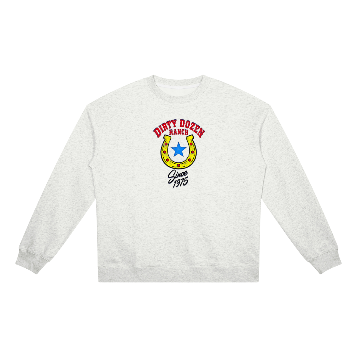 Dirty Dozen Ranch Est 75 Unisex Heavyweight Crewneck Sweatshirt