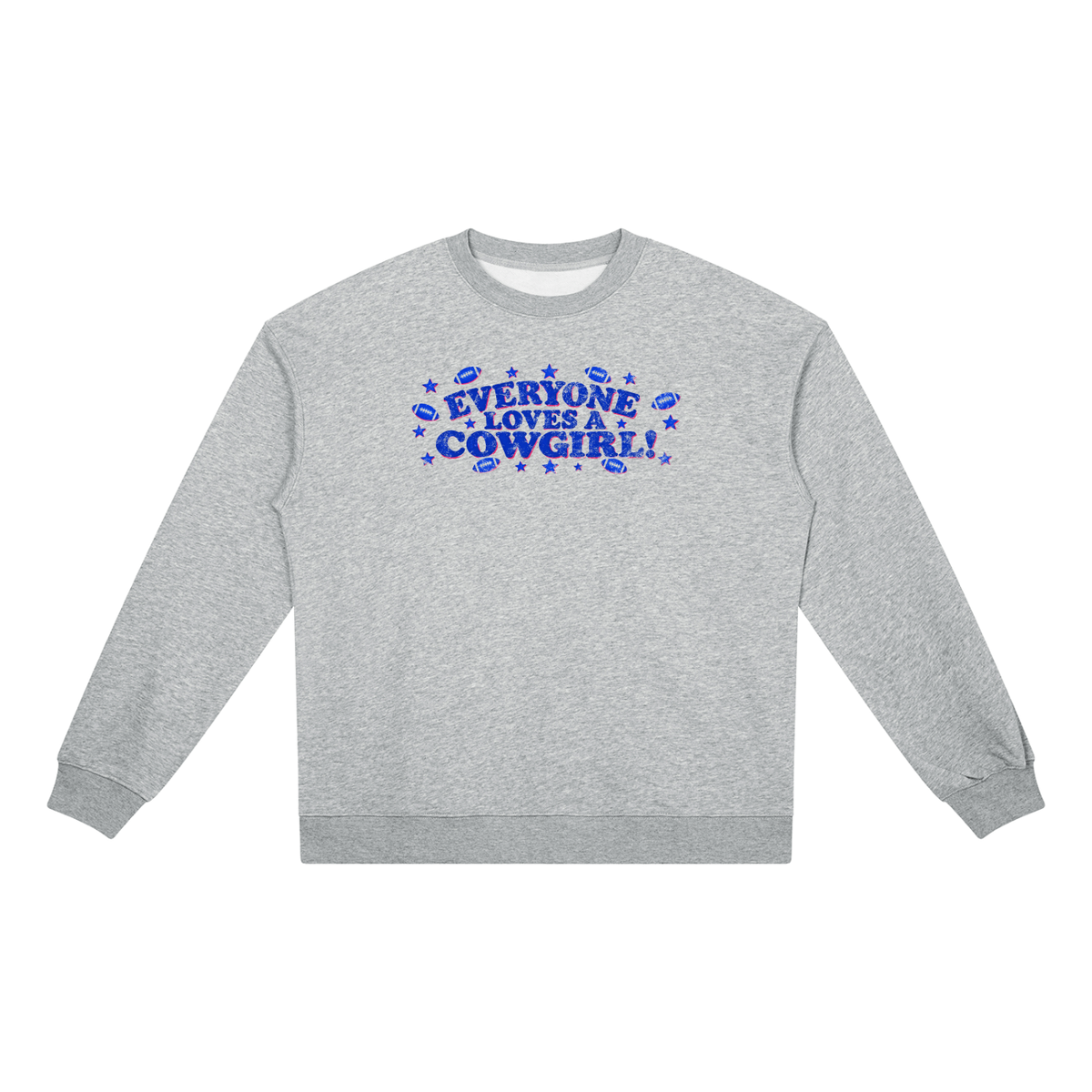 Everyone loves a cowgirl  Heavyweight Crewneck Sweatshirt