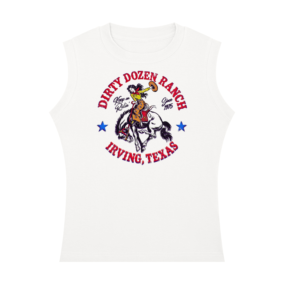 Dirty Dozen Ranch Est 75 Women's Crewneck Tank Top