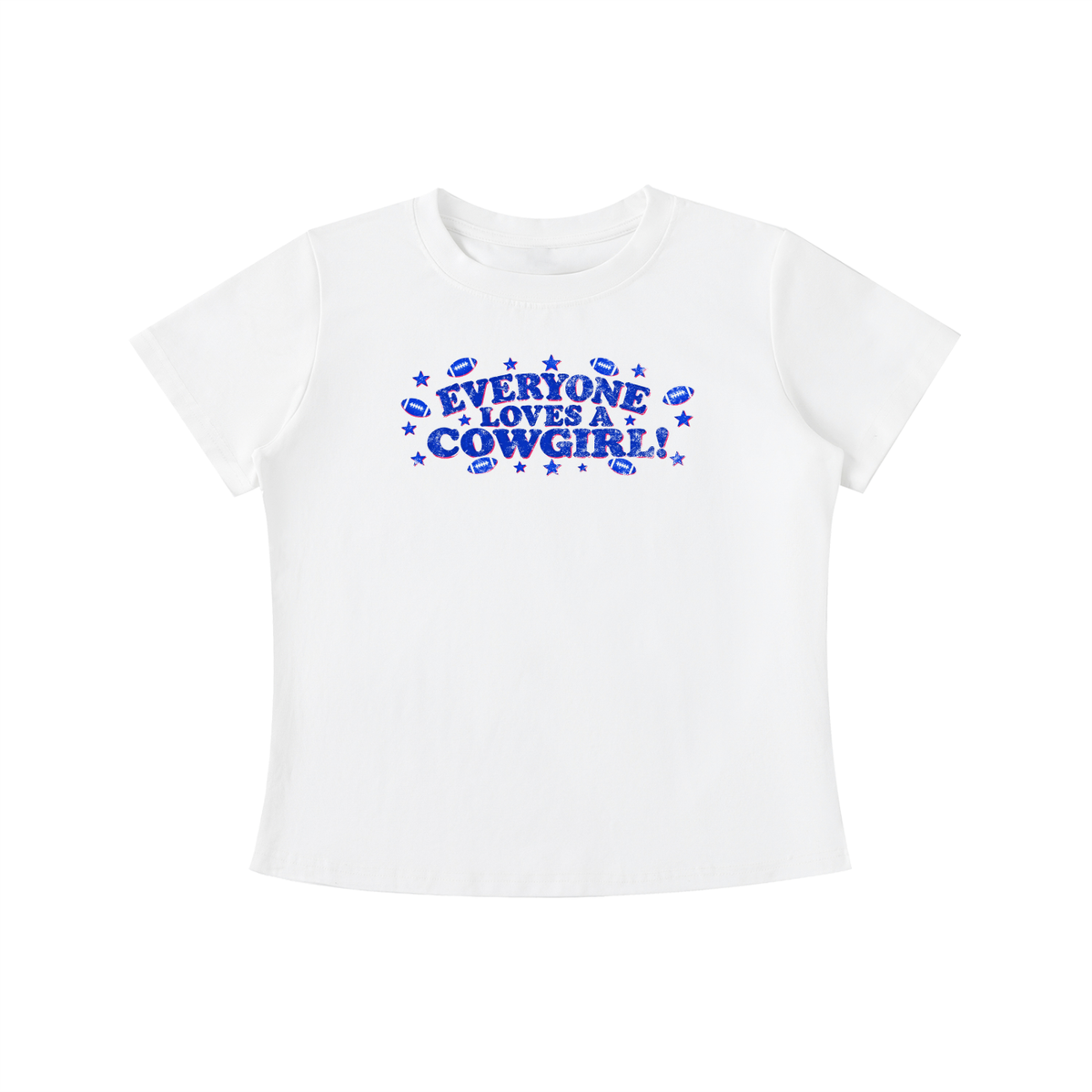 Everyone loves a cowgirl Vintage Wash Slim Fit T-shirt