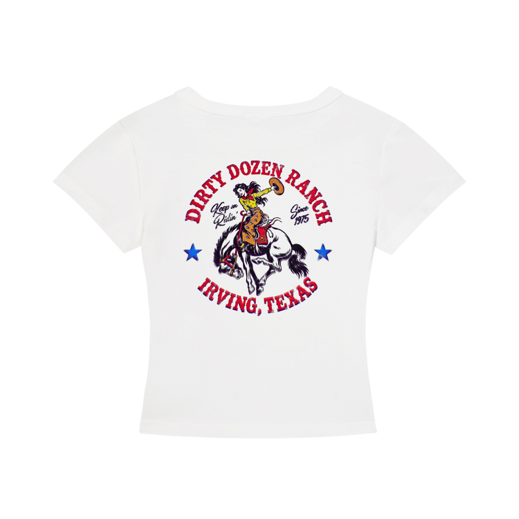 Dirty Dozen Ranch Est 75 Women's Cropped T-Shirt