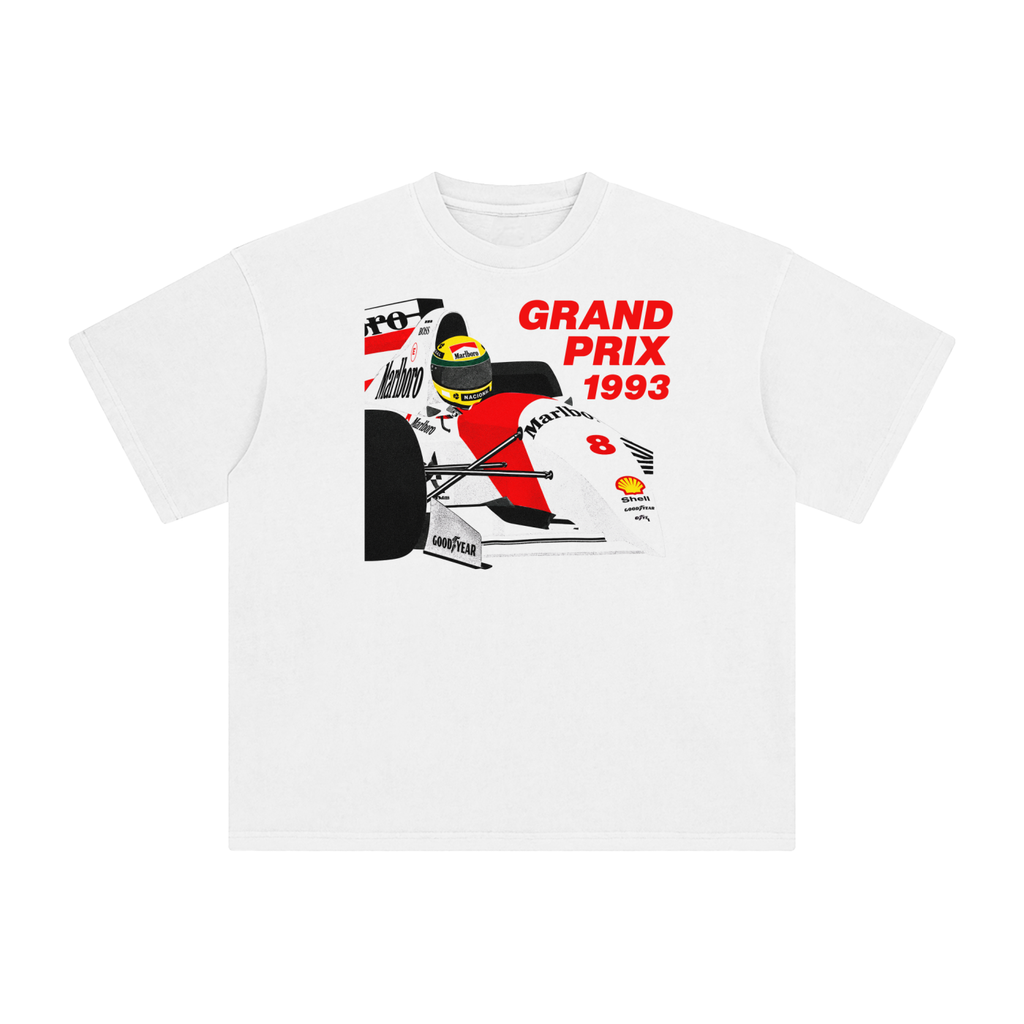 Grand Prix 1993 No. 8 Replica — Enzyme-Washed Tee