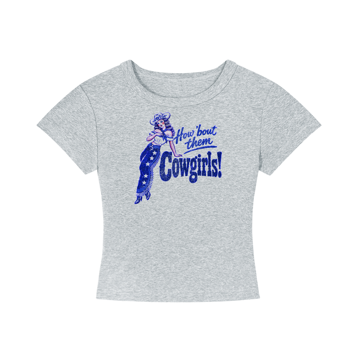 How bout them cowgirls Women's Cropped T-Shirt