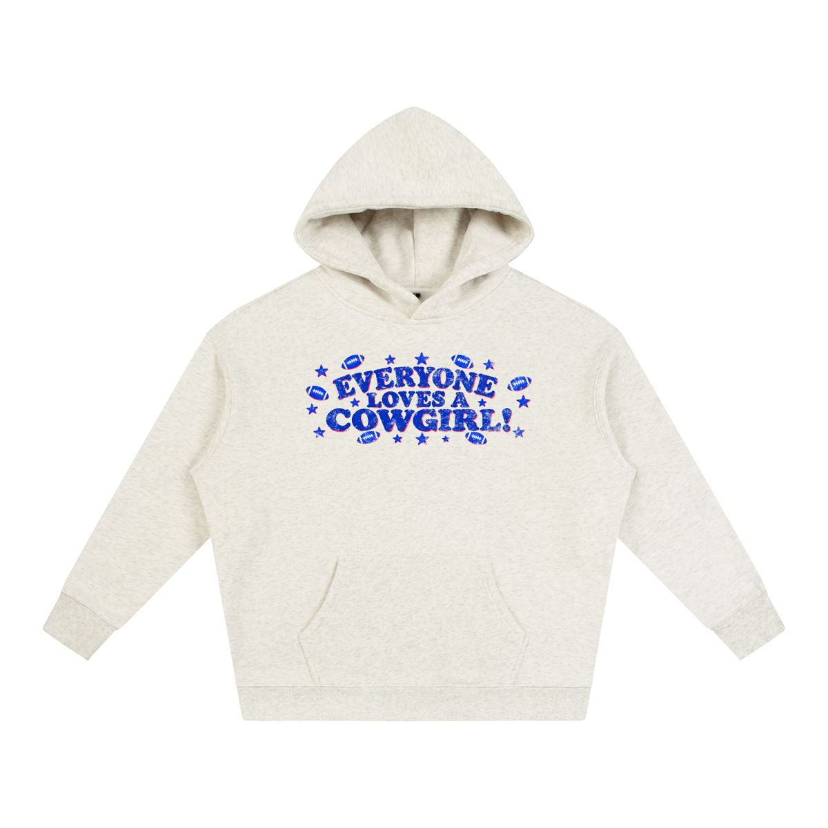 Everyone loves a cowgirl Oversize Fleeced Hoodie