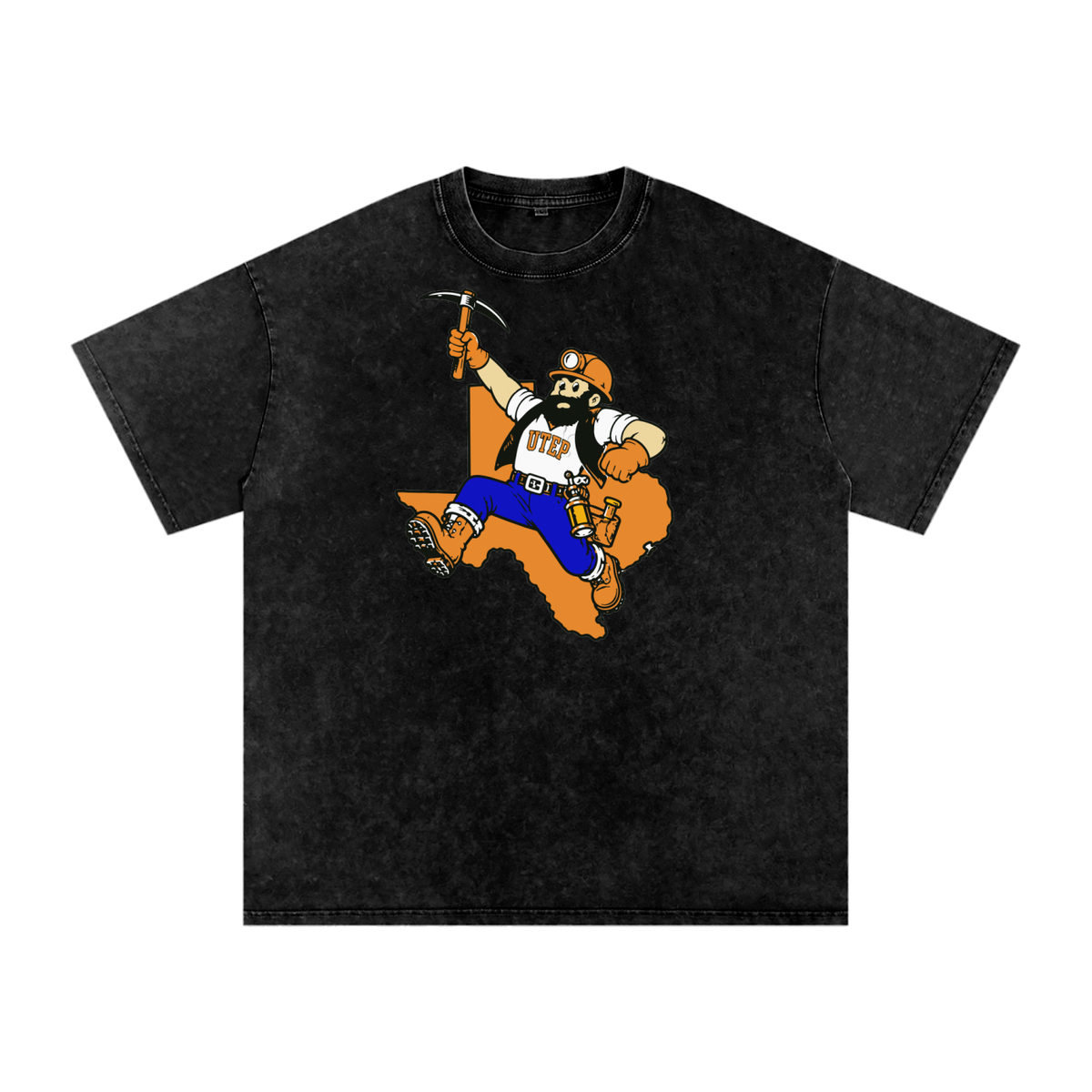 UTEP Heritage Miner Snow-Wash Oversized Tee