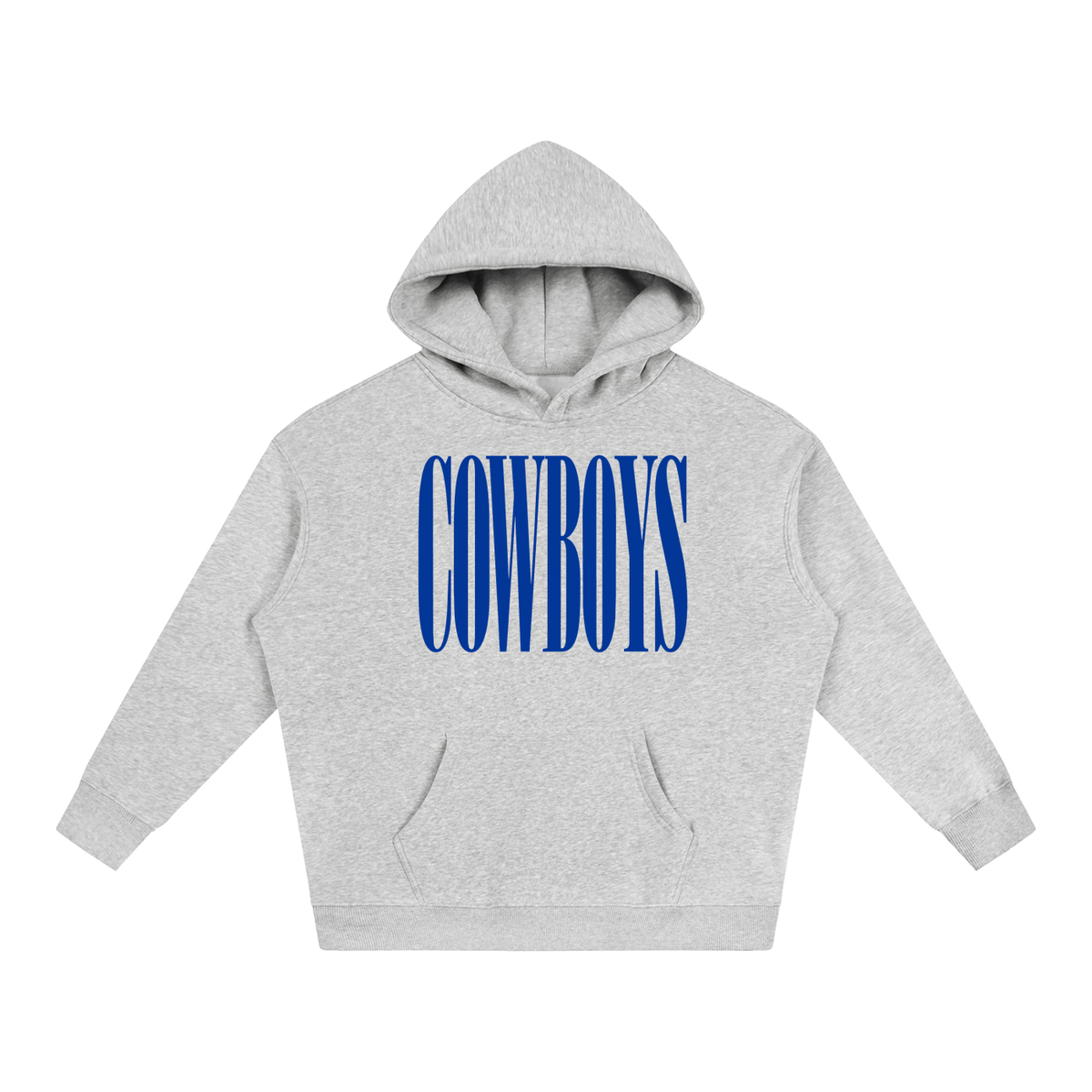 True Blue Oversize Fleeced Hoodie