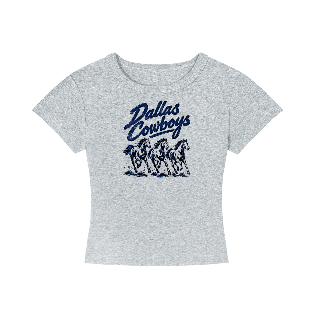 Wild Mustangs Women's Cropped T-Shirt