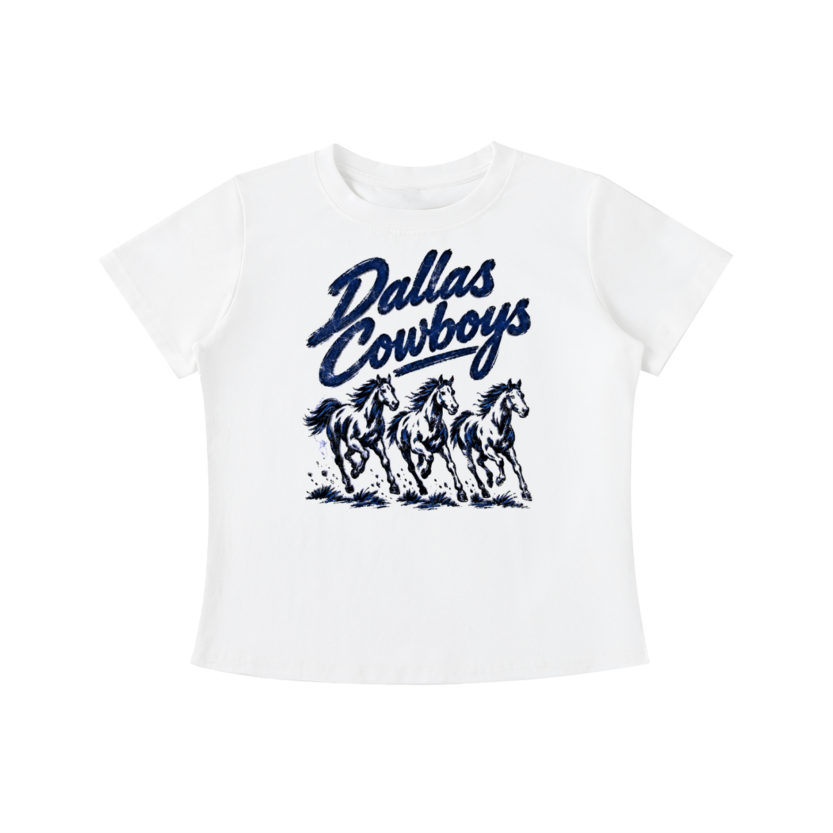 Wild Mustangs Vintage Wash Slim Fit T-shirt