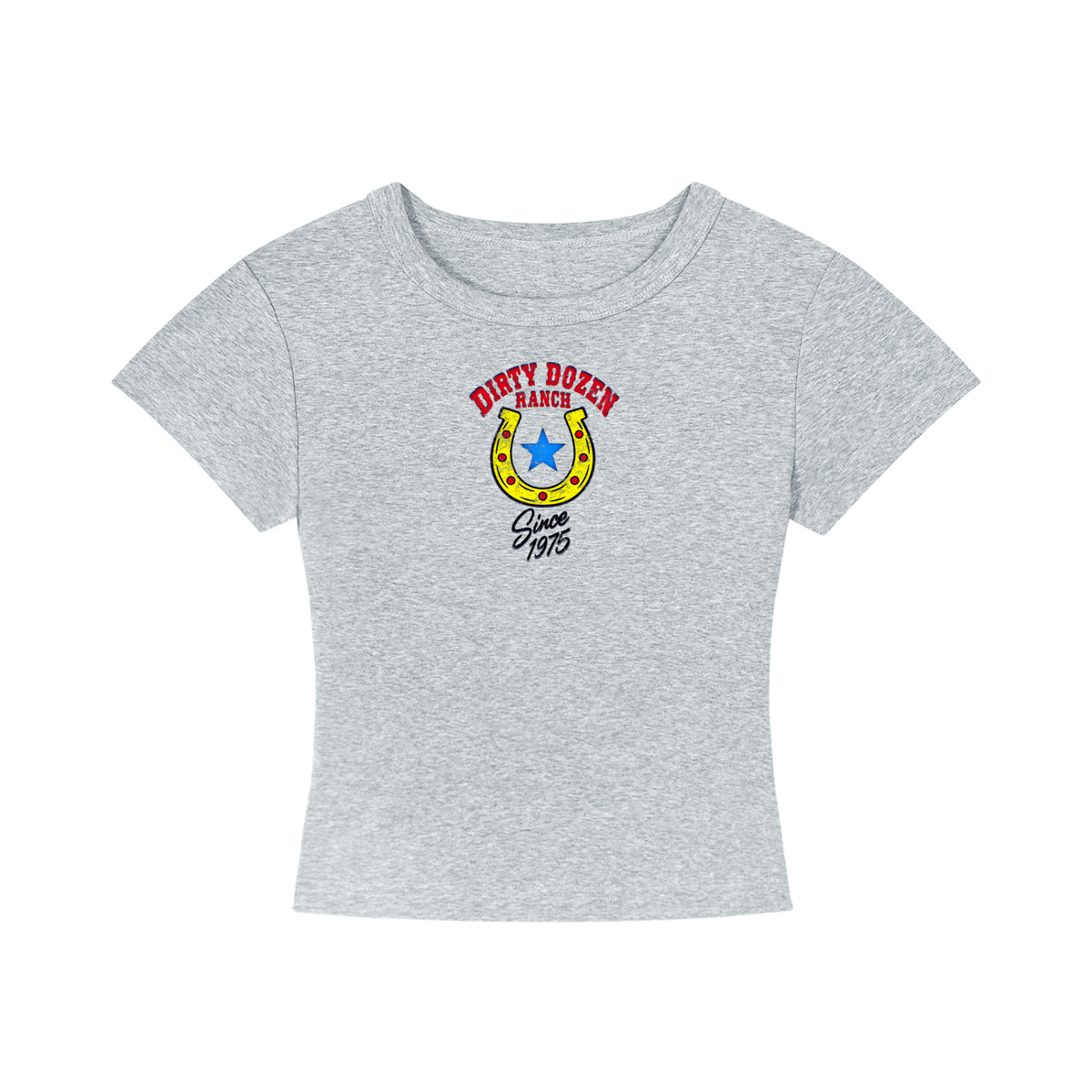 Dirty Dozen Ranch Est 75 Women's Cropped T-Shirt