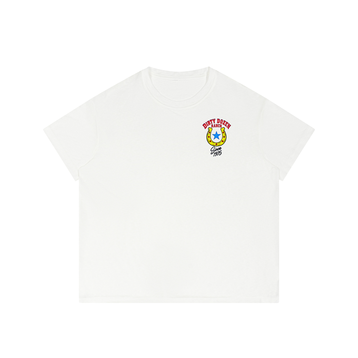 Dirty Dozen Ranch Est 75 Men’s Sheer Lyocell Blend Boxy T-Shirt